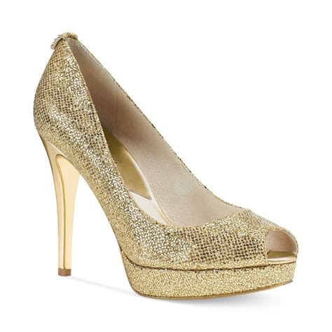 michael kors york platform shoes gold|michael kors platform sneaker.